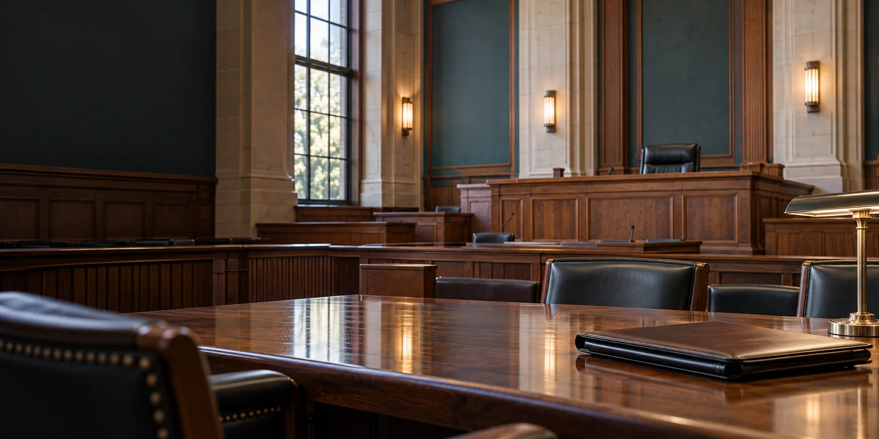 Empty courtroom for Corporate & Business Law representation